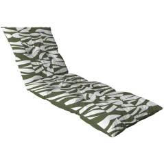 Coussin bain de soleil - JARDIN PRIVE - Flocons Convexe Algue - 118 x
