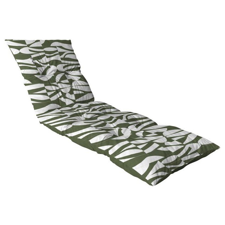 Coussin bain de soleil - JARDIN PRIVE - Flocons Convexe Algue - 118 x 78 x 54 cm Coussin bain de soleil - JARDIN PRIVE - Flocons Convexe Algue - 118 x 78 x 54 cm