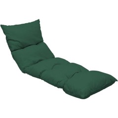 Coussin bain de soleil - JARDIN PRIVE - Flocons uni vert foncé - 118
