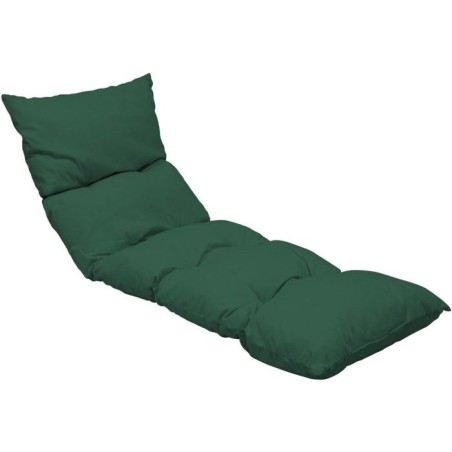 Coussin bain de soleil - JARDIN PRIVE - Flocons uni vert foncé - 118