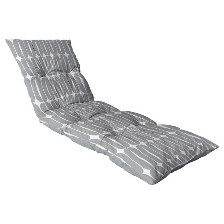 Coussin bain de soleil - JARDIN PRIVE - Flocons Vibration Ombre - 118 x 78 x 54 cm Coussin bain de soleil - JARDIN PRIVE - Flocons Vibration Ombre - 118 x 78 x 54 cm