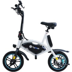 Draisienne électrique - FLYBLADE - C147 - 14 - 350 W - Autonomie 25 Km - Support de téléphone - Blanc