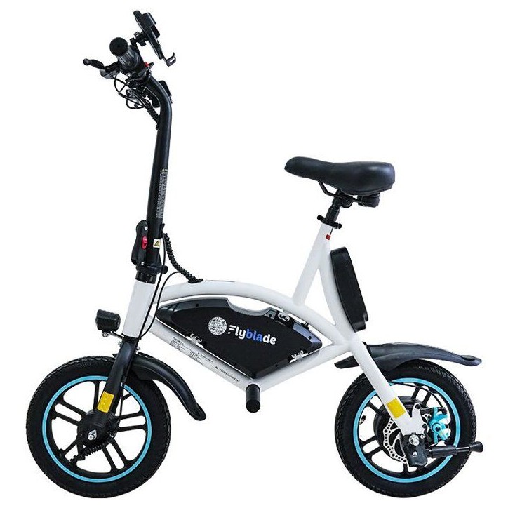 Draisienne électrique - FLYBLADE - C147 - 14 - 350 W - Autonomie 25 Km - Support de téléphone - Blanc Draisienne électrique - FLYBLADE - C147 - 14 - 350 W - Autonomie 25 Km - Support de téléphone - Blanc