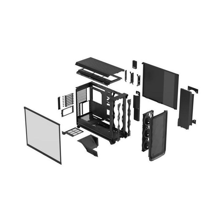 Boîtier PC - FRACTAL DESIGN - Meshify 3 XL Ambience Pro RGB - E-ATX (330 mm) / SSI-EEB / SSI-CEB - 3 ventilateurs - USB Type C Boîtier PC - FRACTAL DESIGN - Meshify 3 XL Ambience Pro RGB - E-ATX (330 mm) / SSI-EEB / SSI-CEB - 3 ventilateurs - USB Type C