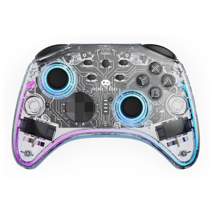 Manette Switch 1&2 - PC Polychroma Sans fil Transparente LED Manette Switch 1&2 - PC Polychroma Sans fil Transparente LED