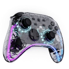 Manette Switch 1&2 - PC Polychroma Sans fil Transparente LED
