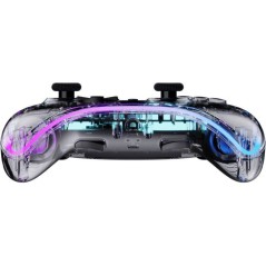 Manette Switch 1&2 - PC Polychroma Sans fil Transparente LED