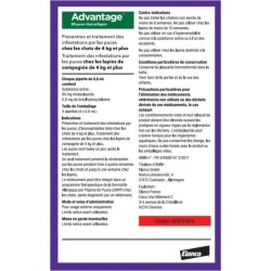 ADVANTAGE Solution Antipuce Chat Lapin +4kg 6 pipettes