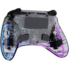 Manette Switch 1&2 - PC Polychroma Sans fil Transparente LED