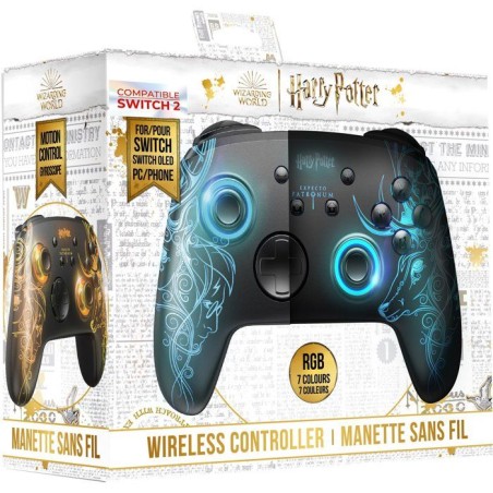 Manette Switch 1&2 - PC Patronus Harry Sans fil RGB