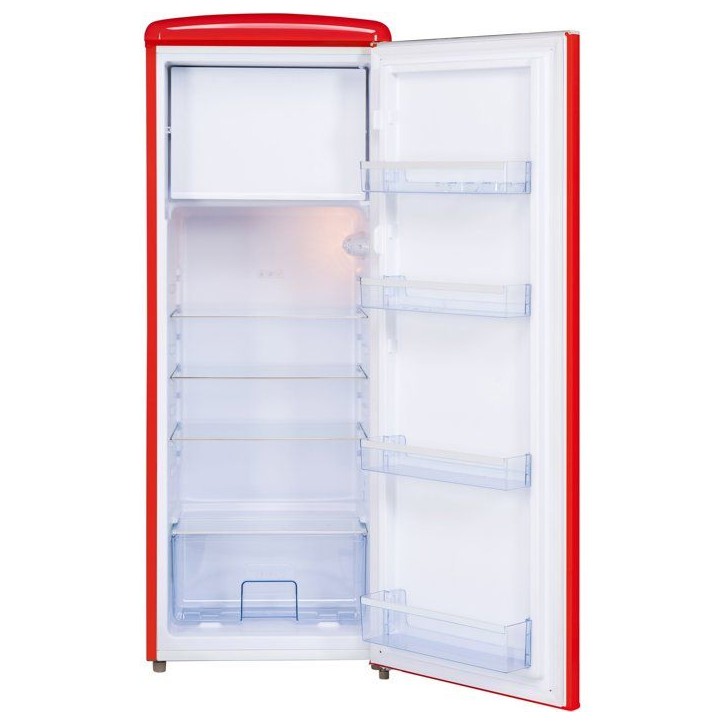 Réfrigérateur armoire - FRIGELUX - RF218RRA++ - 2 portes - 218 L - 55 x 57,5 x 146 cm - Rouge Réfrigérateur armoire - FRIGELUX - RF218RRA++ - 2 portes - 218 L - 55 x 57,5 x 146 cm - Rouge