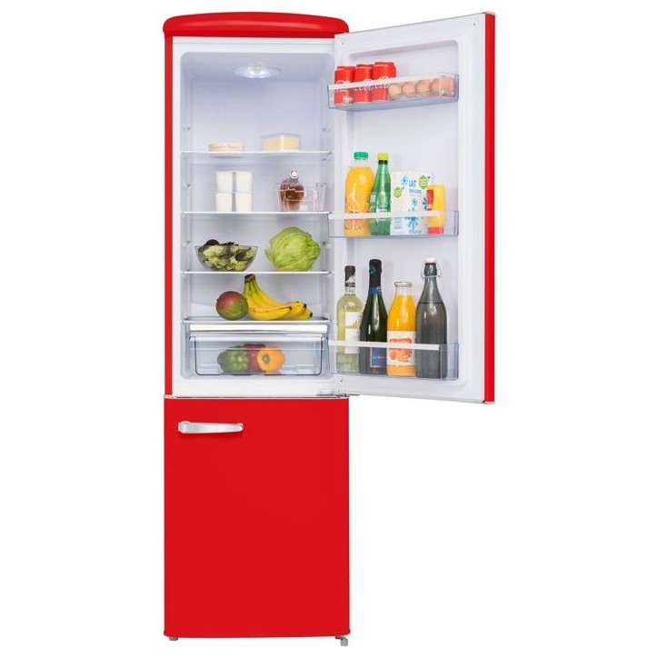 Réfrigérateur combiné - FRIGELUX - CB255RRA++ - 2 portes - 255 L - 55 x 57,5 x 181 cm - Rouge Réfrigérateur combiné - FRIGELUX - CB255RRA++ - 2 portes - 255 L - 55 x 57,5 x 181 cm - Rouge