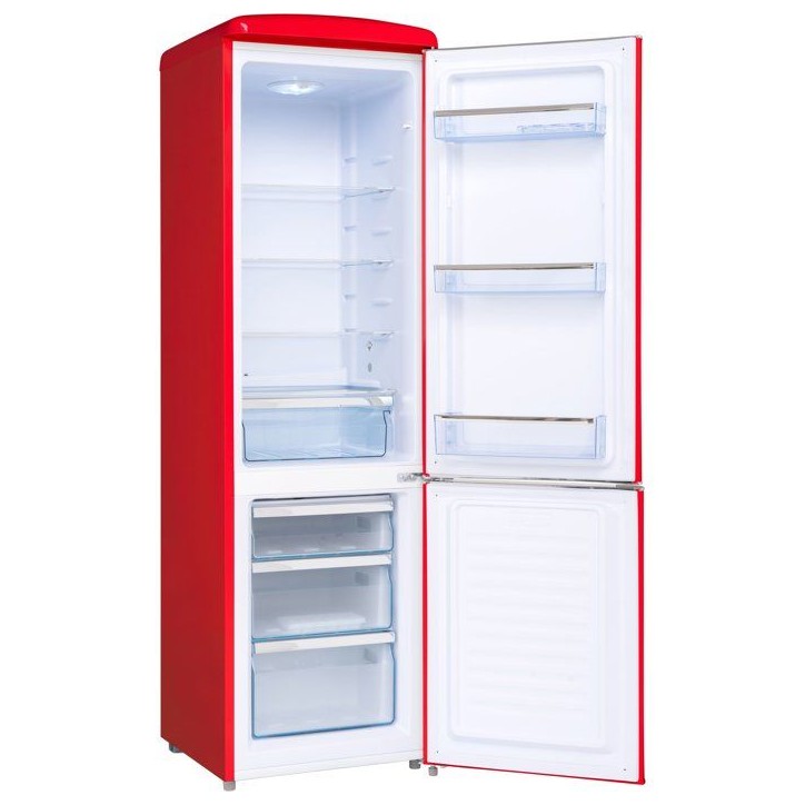Réfrigérateur combiné - FRIGELUX - CB255RRA++ - 2 portes - 255 L - 55 x 57,5 x 181 cm - Rouge Réfrigérateur combiné - FRIGELUX - CB255RRA++ - 2 portes - 255 L - 55 x 57,5 x 181 cm - Rouge