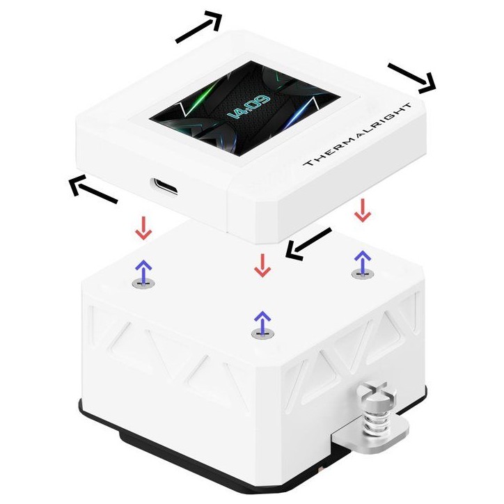 THERMALRIGHT - Frozen Warframe 240 SE ARGB - FROWAR24SEARGB-WH - Watercooling AIO - Ventilateurs 2x 120 mm ARGB - Blanc THERMALRIGHT - Frozen Warframe 240 SE ARGB - FROWAR24SEARGB-WH - Watercooling AIO - Ventilateurs 2x 120 mm ARGB - Blanc