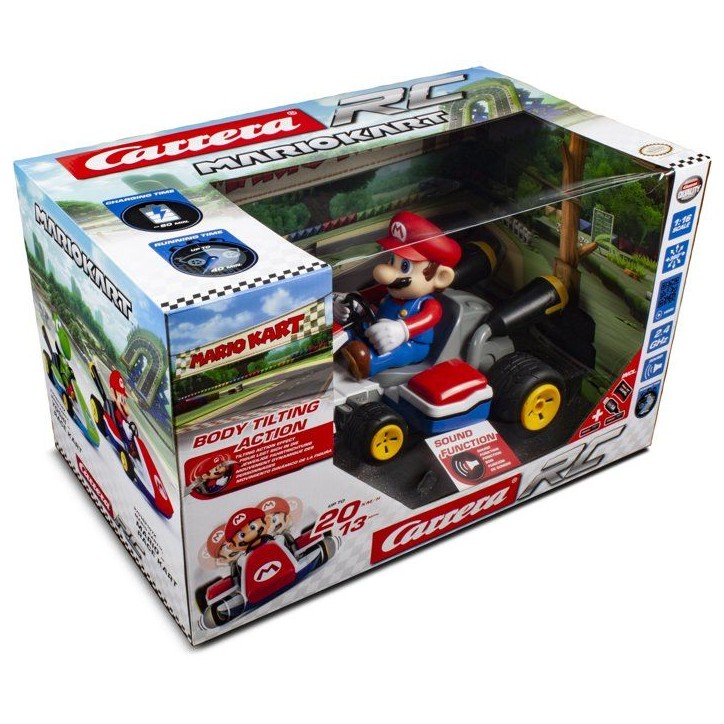 Voiture télécommandée - Mario - Race Kart Sonore - CARRERA - Mario Kart™ - 2,4 GHz - Echelle 1:16 - Des 6 ans Voiture télécommandée - Mario - Race Kart Sonore - CARRERA - Mario Kart™ - 2,4 GHz - Echelle 1:16 - Des 6 ans