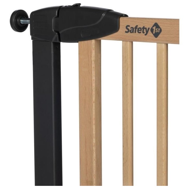 SAFETY 1ST Barriere Simply Close wood & Metal, Pression, 73-80 cm (Max. 94cm), sans vis ni perçage, Ouverture d'une Main, Bois SAFETY 1ST Barriere Simply Close wood & Metal, Pression, 73-80 cm (Max. 94cm), sans vis ni perçage, Ouverture d'une Main, Bois