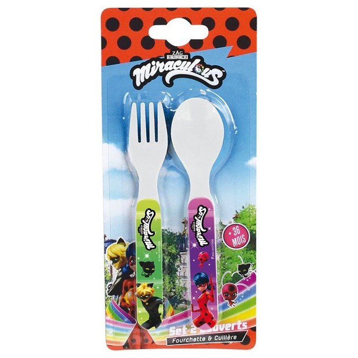 Lot vaisselle - FUN HOUSE - MIRACULOUS LADYBUG - Verre, Assiette creuse Ø16 cm, Asiette Ø22 cm, Couverts, Gourde, Mug, Boîte Lot vaisselle - FUN HOUSE - MIRACULOUS LADYBUG - Verre, Assiette creuse Ø16 cm, Asiette Ø22 cm, Couverts, Gourde, Mug, Boîte