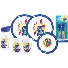 Lot vaisselle - FUN HOUSE - DISNEY LILO ET STITCH - 2 Verres, 2 Assiet