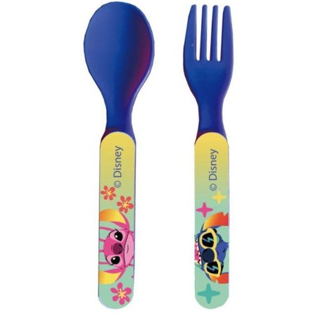 Lot vaisselle - FUN HOUSE - DISNEY LILO ET STITCH - 2 Verres, 2 Assiettes plates Ø22 cm, Assiette creuse Ø16cm, Couverts, Gour