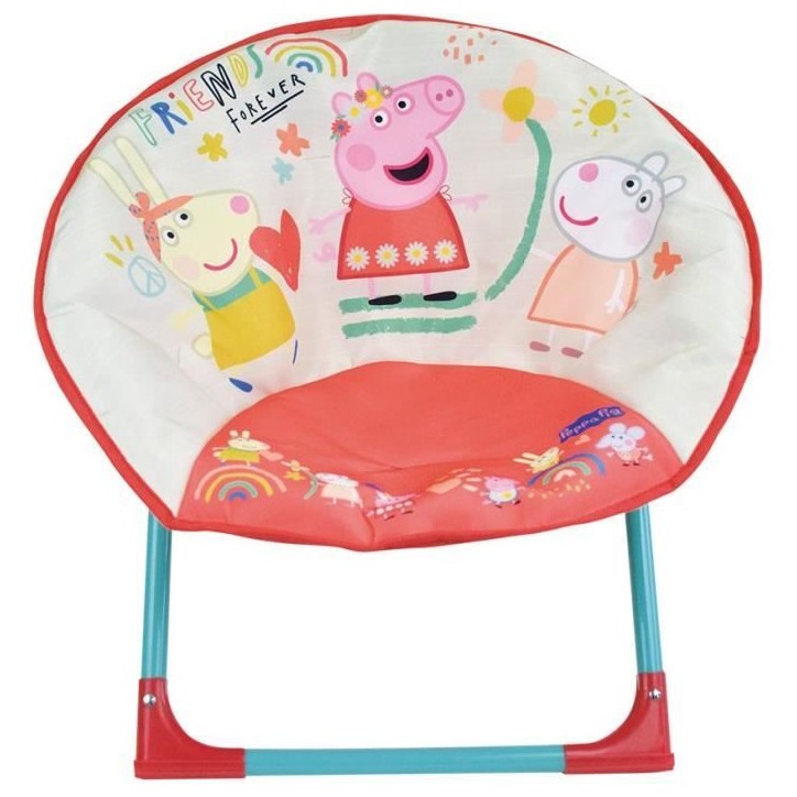 Siege lune Peppa Pig pliable pour enfant - FUN HOUSE Siege lune Peppa Pig pliable pour enfant - FUN HOUSE