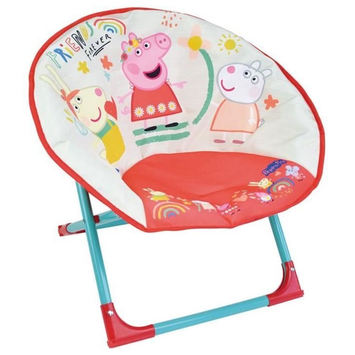 Siege lune Peppa Pig pliable pour enfant - FUN HOUSE Siege lune Peppa Pig pliable pour enfant - FUN HOUSE