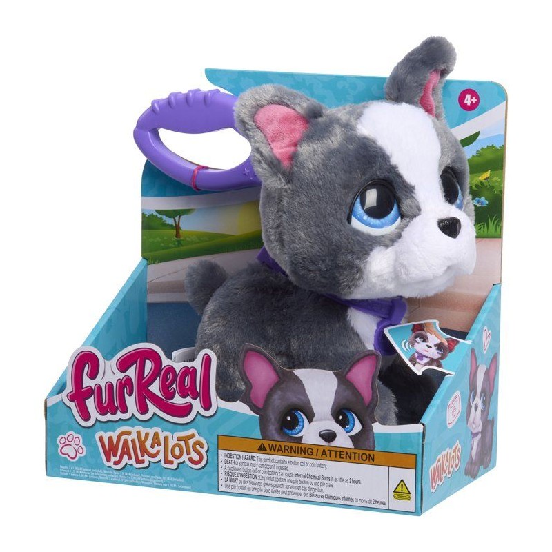 Peluche interactive Bouledogue Français, 23 cm, FURREAL FRIENDS, des