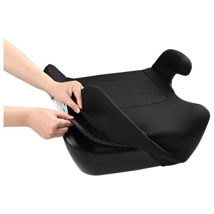 Siege réhausseur auto - BBGO - Kissyrider - 6 a 12 ans - I-SIZE 125-150 cm - Ceinturé - Noir - Déhoussable et lavable Siege réhausseur auto - BBGO - Kissyrider - 6 a 12 ans - I-SIZE 125-150 cm - Ceinturé - Noir - Déhoussable et lavable
