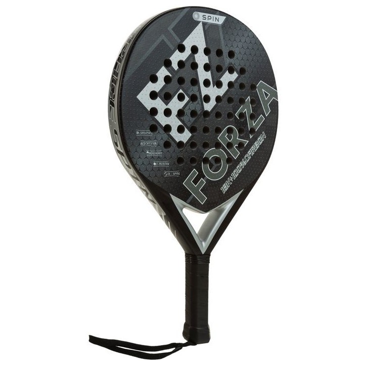Raquette de padel - FZ FORZA - Brace Spin - Graphite tissé 18K - Surface imprimée en 3D - Mousse EVA souple - Forme rond - Noi Raquette de padel - FZ FORZA - Brace Spin - Graphite tissé 18K - Surface imprimée en 3D - Mousse EVA souple - Forme rond - Noi