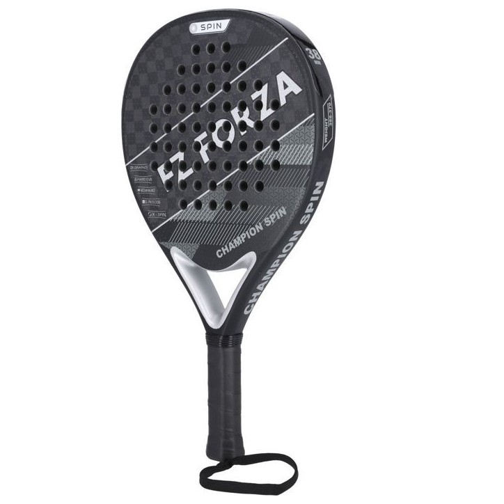 Raquette de padel - FZ FORZA - Champion Spin - 100 % de graphite tissé 18K - Surface mate - Mousse EVA rigide - Forme diamant - Raquette de padel - FZ FORZA - Champion Spin - 100 % de graphite tissé 18K - Surface mate - Mousse EVA rigide - Forme diamant -