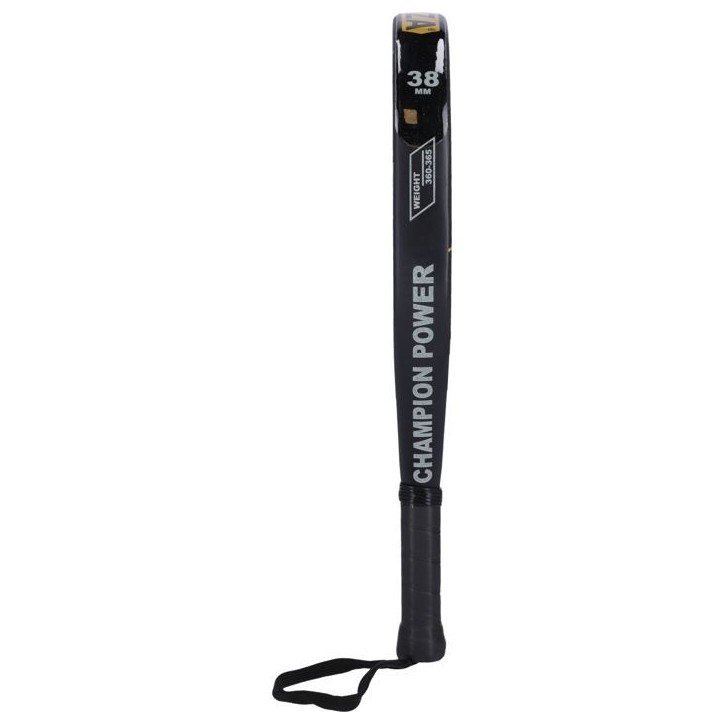 Raquette de padel - FZ FORZA - Champion Power - Graphite 18K 100 % tissé - Surface mate - Mousse EVA dur - Forme diamant - Noir Raquette de padel - FZ FORZA - Champion Power - Graphite 18K 100 % tissé - Surface mate - Mousse EVA dur - Forme diamant - Noir