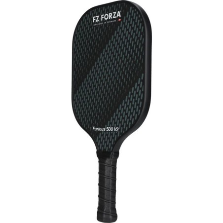 Raquette de pickelball - FZ FORZA - 100 % fibre de verre - Furious 500 V2 - 100 % de fibre de verre - 220 grammes - Noir