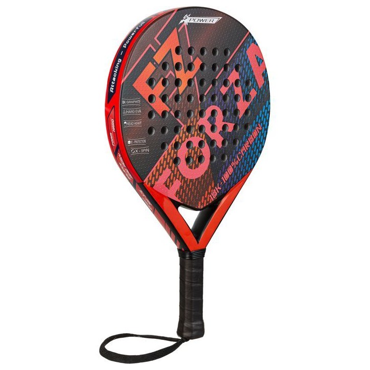 Raquette de padel - FZ FORZA - Brace Spin - Graphite tissé 18K - Surface imprimée en 3D - Mousse EVA souple - Forme diamant - Raquette de padel - FZ FORZA - Brace Spin - Graphite tissé 18K - Surface imprimée en 3D - Mousse EVA souple - Forme diamant -