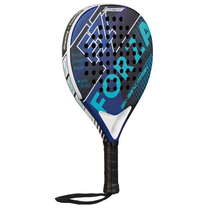 Raquette de padel - FZ FORZA - Brace Power - Graphite tissé 18K - Surface semi-rugueuse - Mousse EVA dure - Forme rond - Noir Raquette de padel - FZ FORZA - Brace Power - Graphite tissé 18K - Surface semi-rugueuse - Mousse EVA dure - Forme rond - Noir