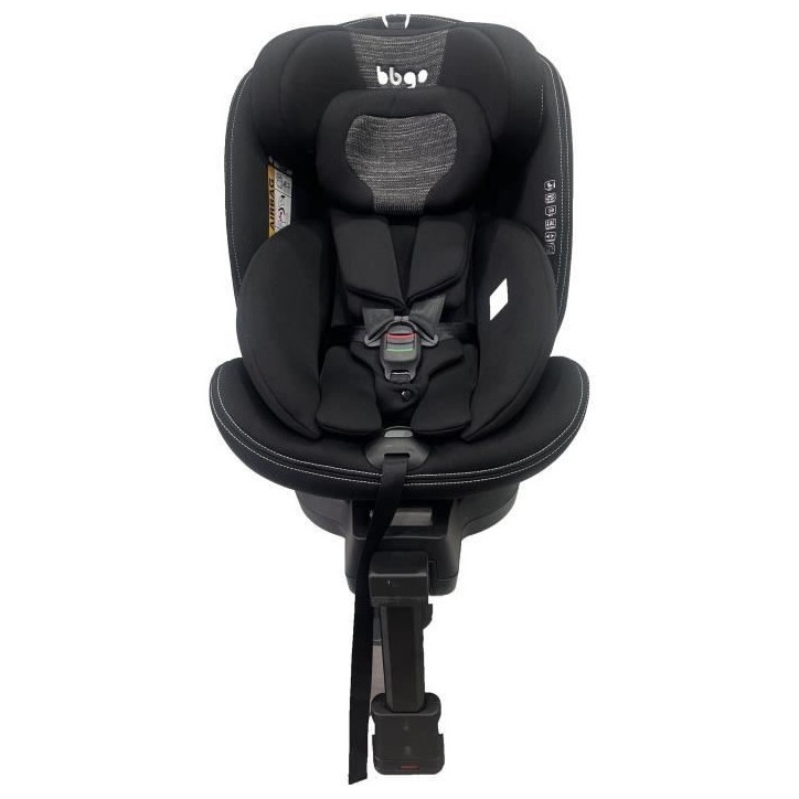 Siege-auto pivotant - BBGO - Blissrider - Naissance a 12 ans - I-SIZE 40-150 cm - ISOFIX - Noir et gris - Simili cuir Siege-auto pivotant - BBGO - Blissrider - Naissance a 12 ans - I-SIZE 40-150 cm - ISOFIX - Noir et gris - Simili cuir