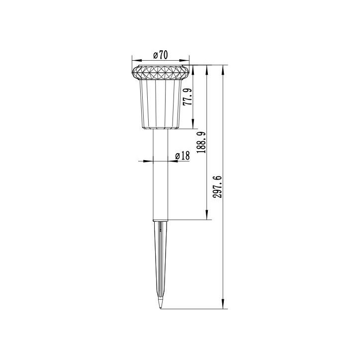 Balise solaire - GALIX - G2624 - Effet Étoile - H30 cm - 3 LED SMD - Blanc chaud - 2 Lumens Balise solaire - GALIX - G2624 - Effet Étoile - H30 cm - 3 LED SMD - Blanc chaud - 2 Lumens