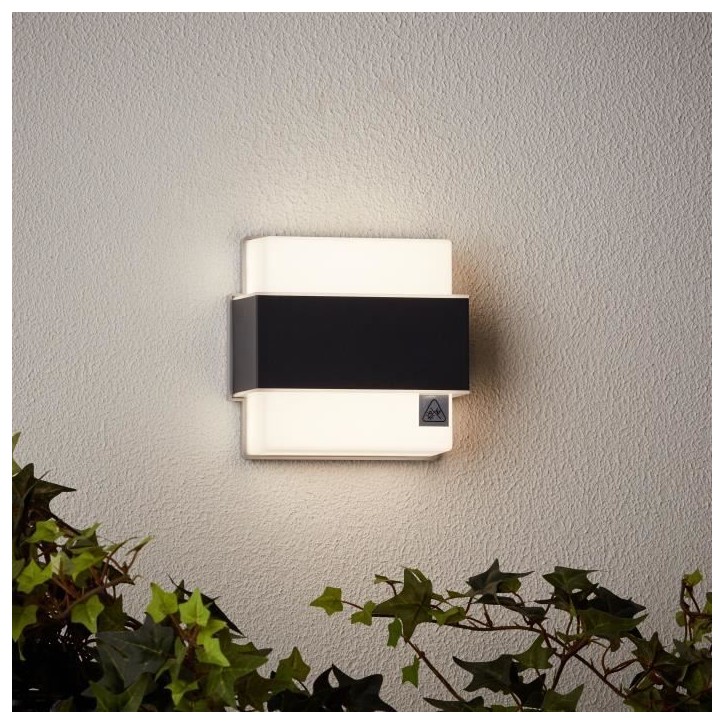 Applique murale extérieure - BRILLIANT - ARCHIE - Métal et plastique - Anthracite - LED intégrée -7 W IP44 Applique murale extérieure - BRILLIANT - ARCHIE - Métal et plastique - Anthracite - LED intégrée -7 W IP44