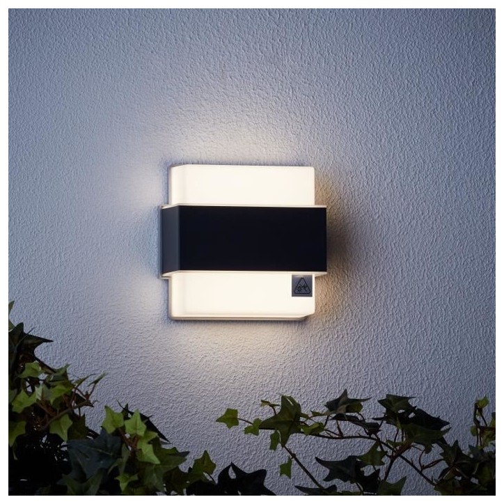 Applique murale extérieure - BRILLIANT - ARCHIE - Métal et plastique - Anthracite - LED intégrée -7 W IP44 Applique murale extérieure - BRILLIANT - ARCHIE - Métal et plastique - Anthracite - LED intégrée -7 W IP44