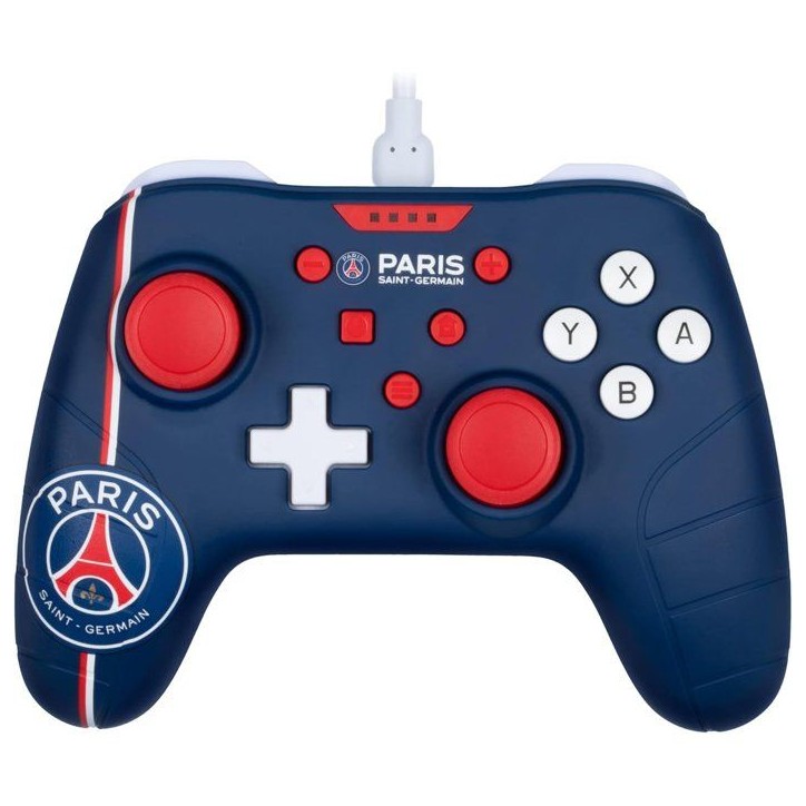 Manette de jeu - Nintendo Switch, Switch 2 et PC - PSG - Filaire - Bleu, blanc et rouge - Fonction vibration - Câble 3 m - Koni Manette de jeu - Nintendo Switch, Switch 2 et PC - PSG - Filaire - Bleu, blanc et rouge - Fonction vibration - Câble 3 m - Koni