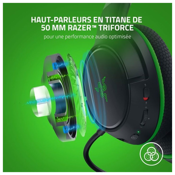 Casque - Razer - Kaira - 50 mm - Titane - Xbox 360 Casque - Razer - Kaira - 50 mm - Titane - Xbox 360