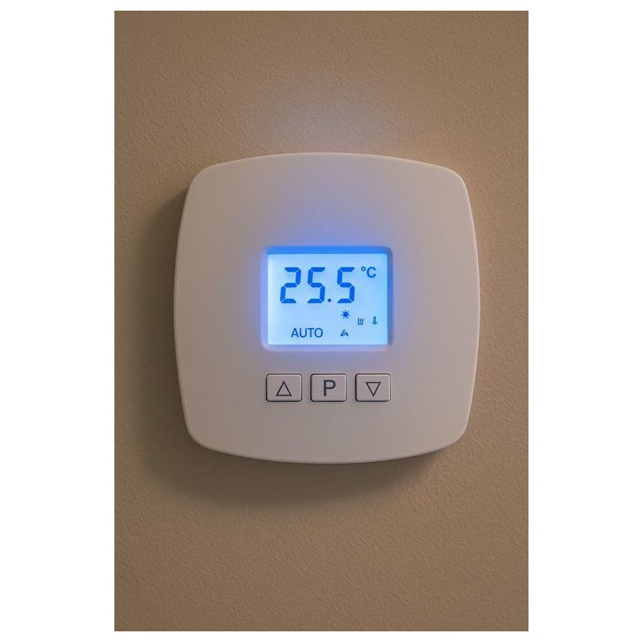 Thermostat digital - GAO - Branchement 2 fils - Réglage 5–30°C - 4 modes Eco/Confort/Hors-gel/Standby Thermostat digital - GAO - Branchement 2 fils - Réglage 5–30°C - 4 modes Eco/Confort/Hors-gel/Standby