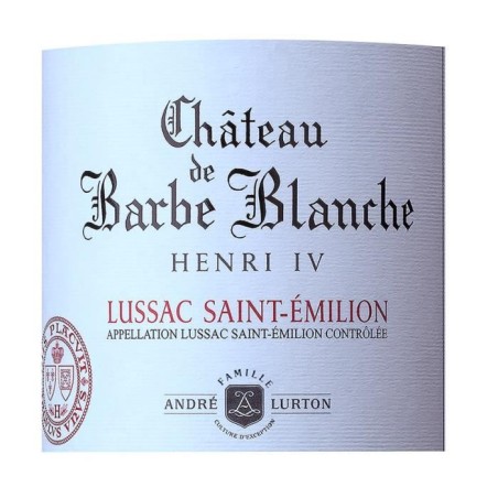 Château de Barbe Blanche Cuvée Henri IV 2022 Lussac Saint-Emilion - Vin Rouge de Bordeaux