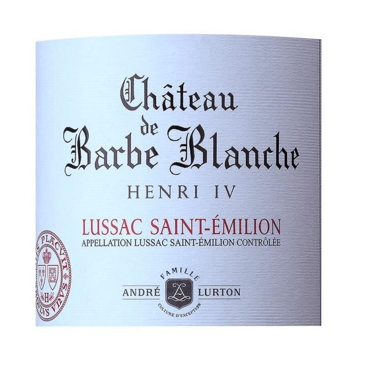 Château de Barbe Blanche Cuvée Henri IV 2022 Lussac Saint-Emilion - Vin Rouge de Bordeaux