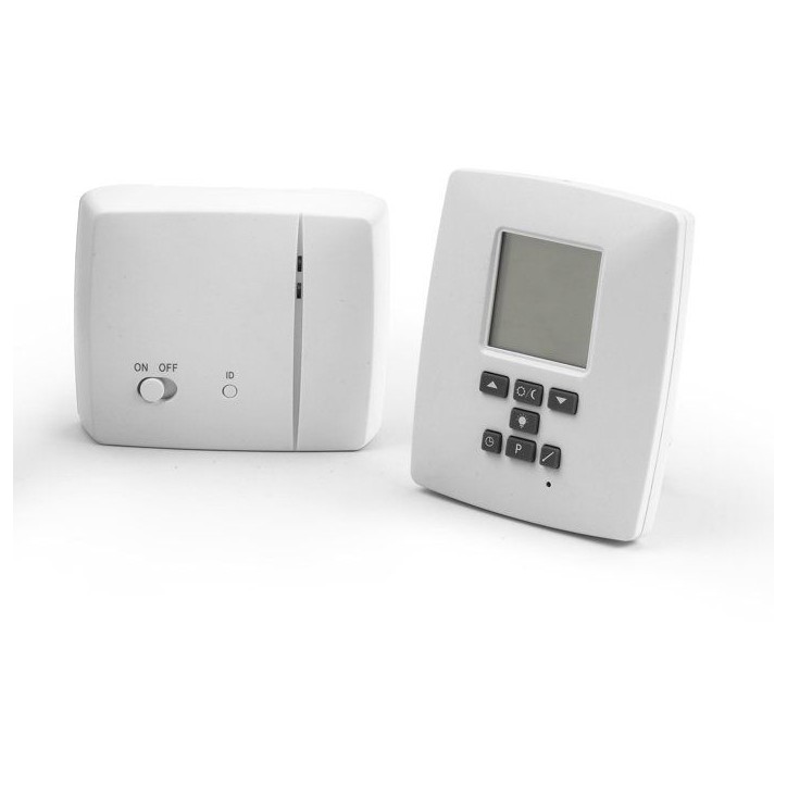 Thermostat électronique programmable - GAO - Sans fil - 3 programmes libres + 6 pré-enregistrés - Transmission 70 m Thermostat électronique programmable - GAO - Sans fil - 3 programmes libres + 6 pré-enregistrés - Transmission 70 m
