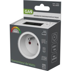 Contrôleur de consommation - GAO - Mesure W/kWh/durée - Détection d