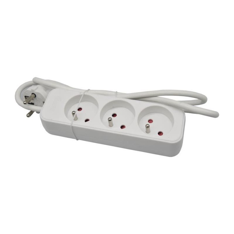 Bloc ménager - GAO - 3 prises 2P+T - Avec protection enfants, conform