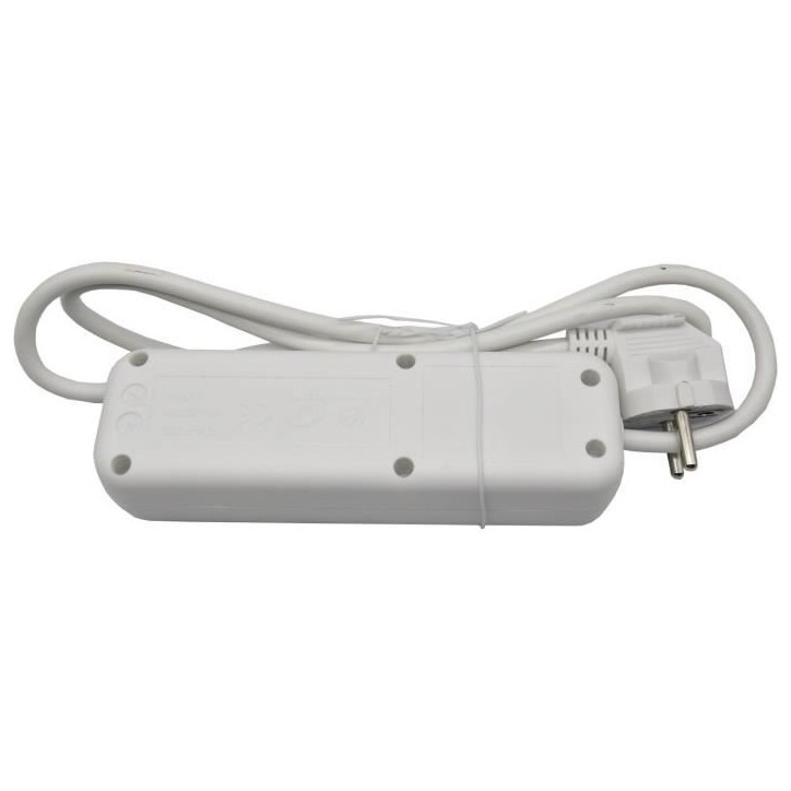 Bloc ménager - GAO - 3 prises 2P+T - Avec protection enfants, conforme NF Bloc ménager - GAO - 3 prises 2P+T - Avec protection enfants, conforme NF