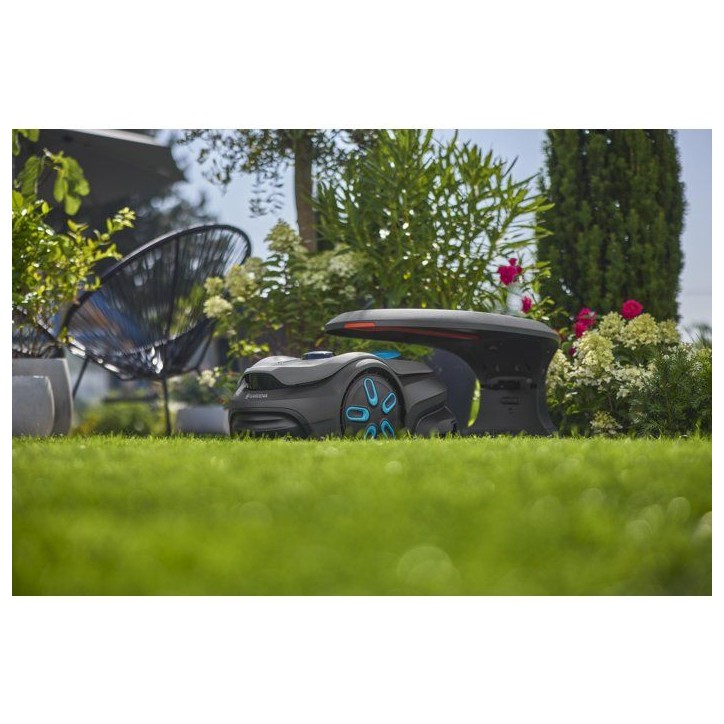 Tondeuse robot - GARDENA - Smart SILENO sense 600 - Connectée - Jusqu'a 600 m² - Sans câble périphérique ni Smart Gateway Tondeuse robot - GARDENA - Smart SILENO sense 600 - Connectée - Jusqu'a 600 m² - Sans câble périphérique ni Smart Gateway