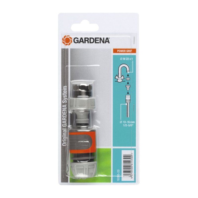 Kit d'arrosage pour robinet intérieur GARDENA - Diametre 15 mm - 1 ra