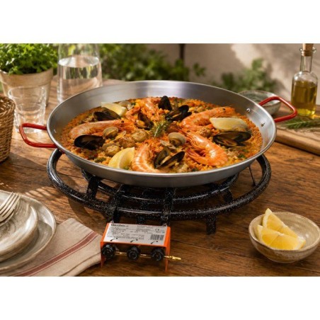 Plat a paella - GARCIMA - Acier poli - Ø 34 cm - 6 parts