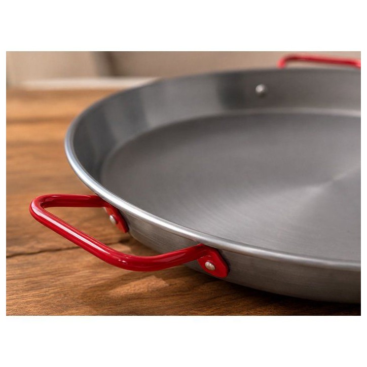 Plat a paella - GARCIMA - Acier poli - Ø 34 cm - 6 parts